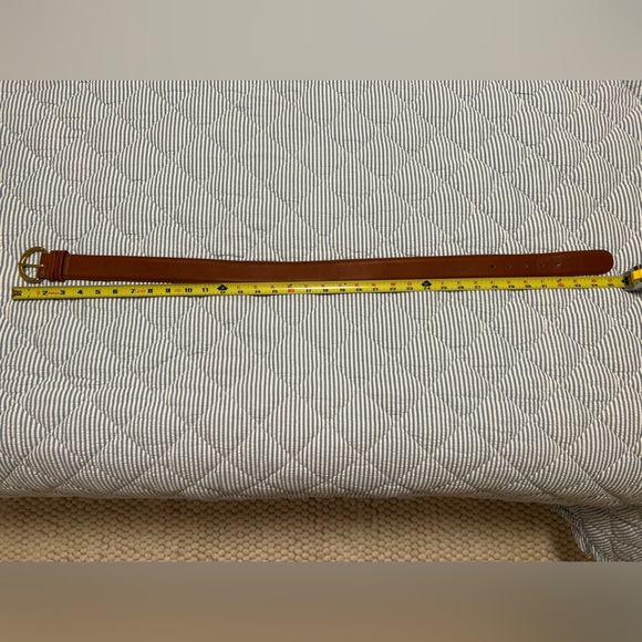 Coach Brown Leather Belt with Gold Buckle - Picture 6 of 7